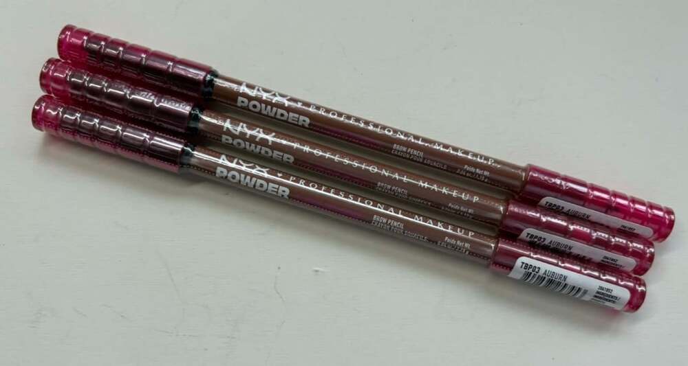 NYX Powder Louder Brow Pencil TBP03 Auburn Lot of 3
